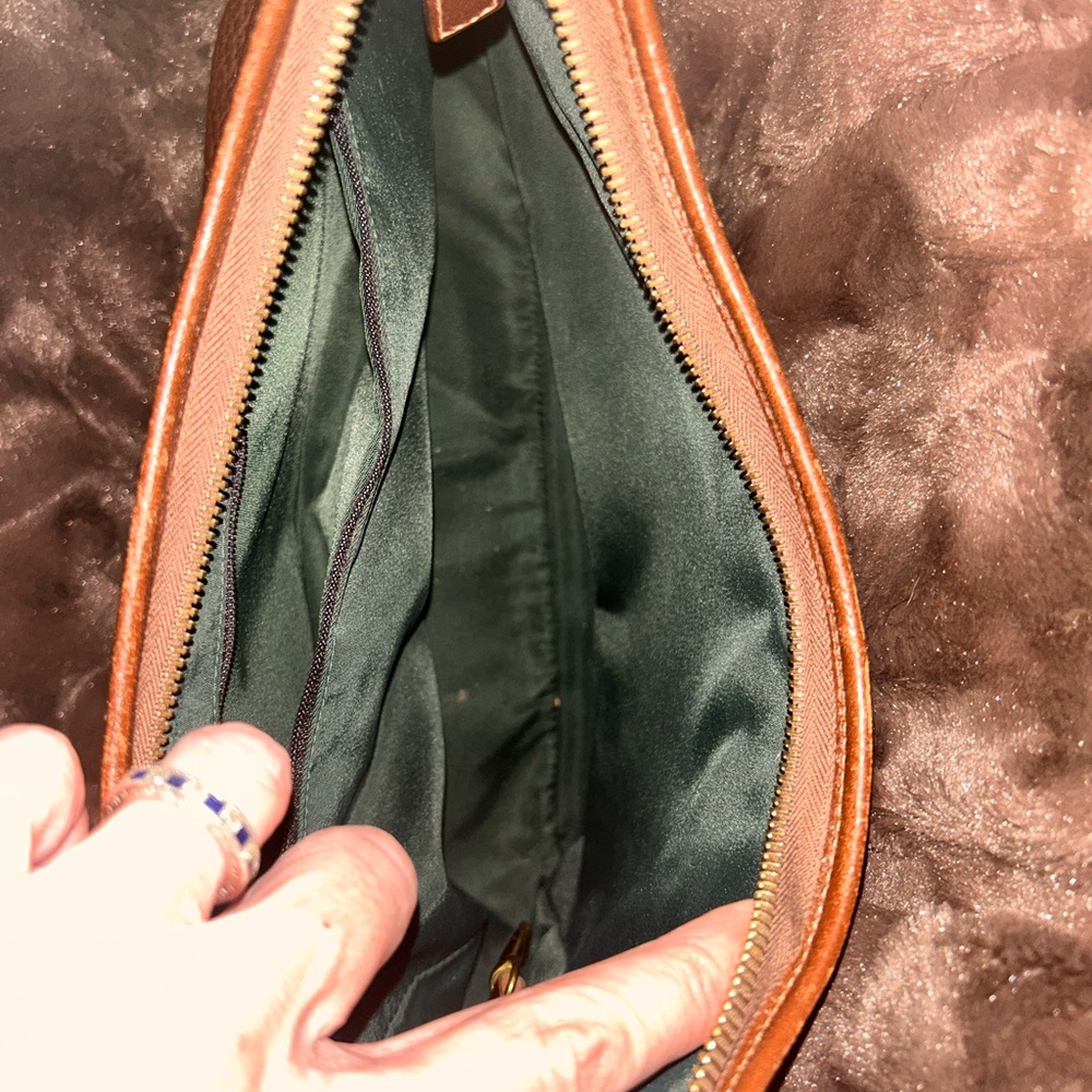 Dooney & Bourke Brown Leather Hobo Bag - Picture 8 of 15